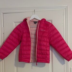 Eddie Bauer Kids Bright Pink Puffer Coat
